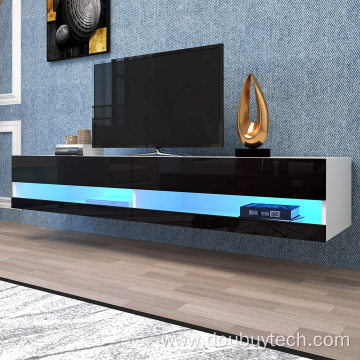 Wall-Mounted TV Stand with LED